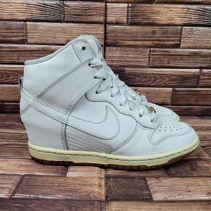 nike wedge sneakers white